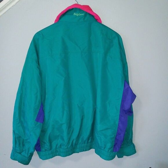 Vintage Columbia Large Neon Bugaboo Radial Sleeve Ski Jacket-90s-Zippered Pocket - Picture 7 of 12